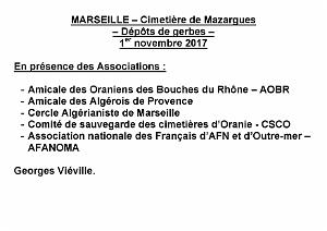 AOBR 2017 11 01 MAZARGUES DEPOT DE GERBES DU 1ER NOVEMBRE